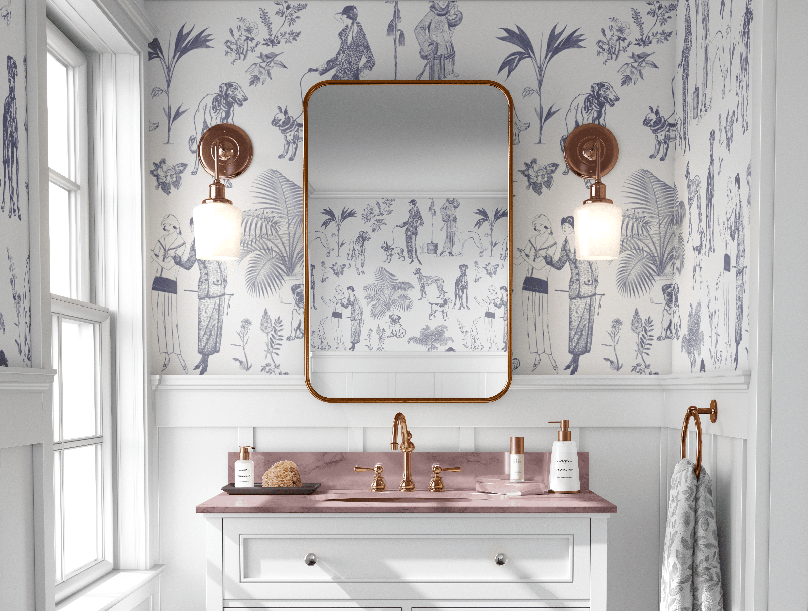 DOG SHOW WALLPAPER IN BLUE MERLE - Middy N' Me