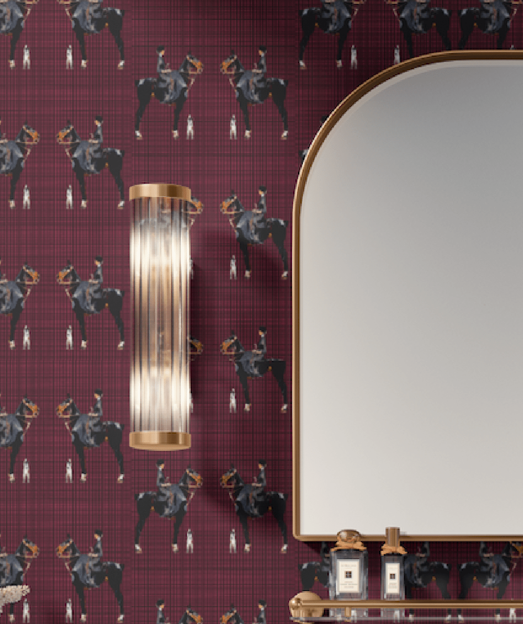 VALENTINE WALLPAER IN MERLOT - Middy N' Me