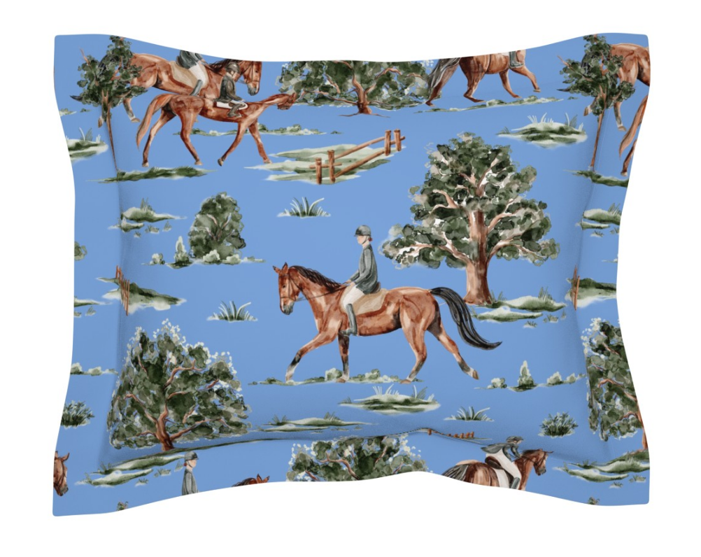 RIVER ROAD DUVET IN CORNFLOWER