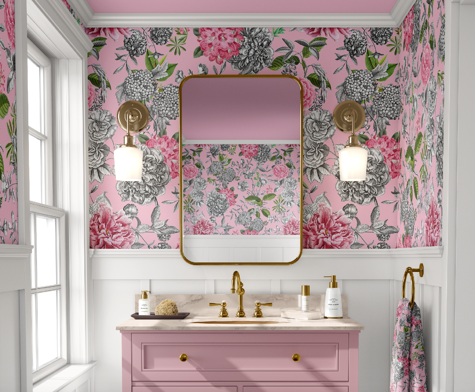 KATHARINE WALLPAPER IN PEONY