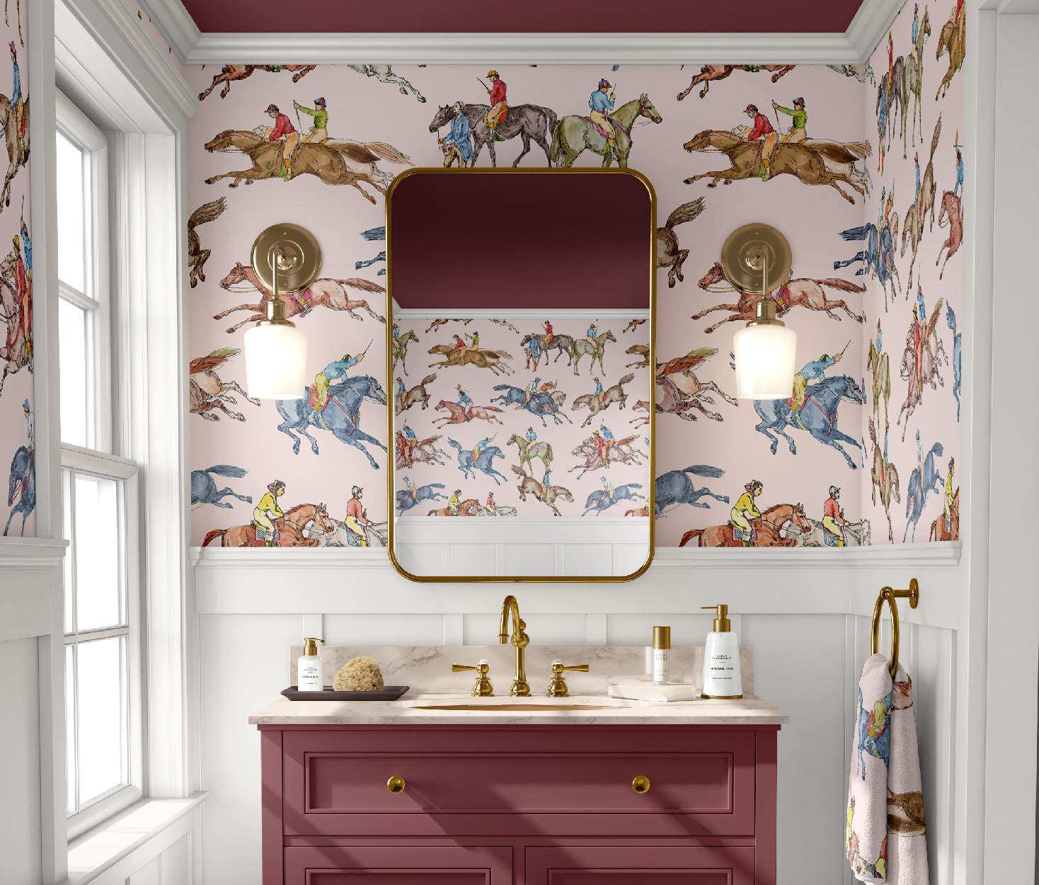 CHELTENHAM WALLPAPER IN BLUSH