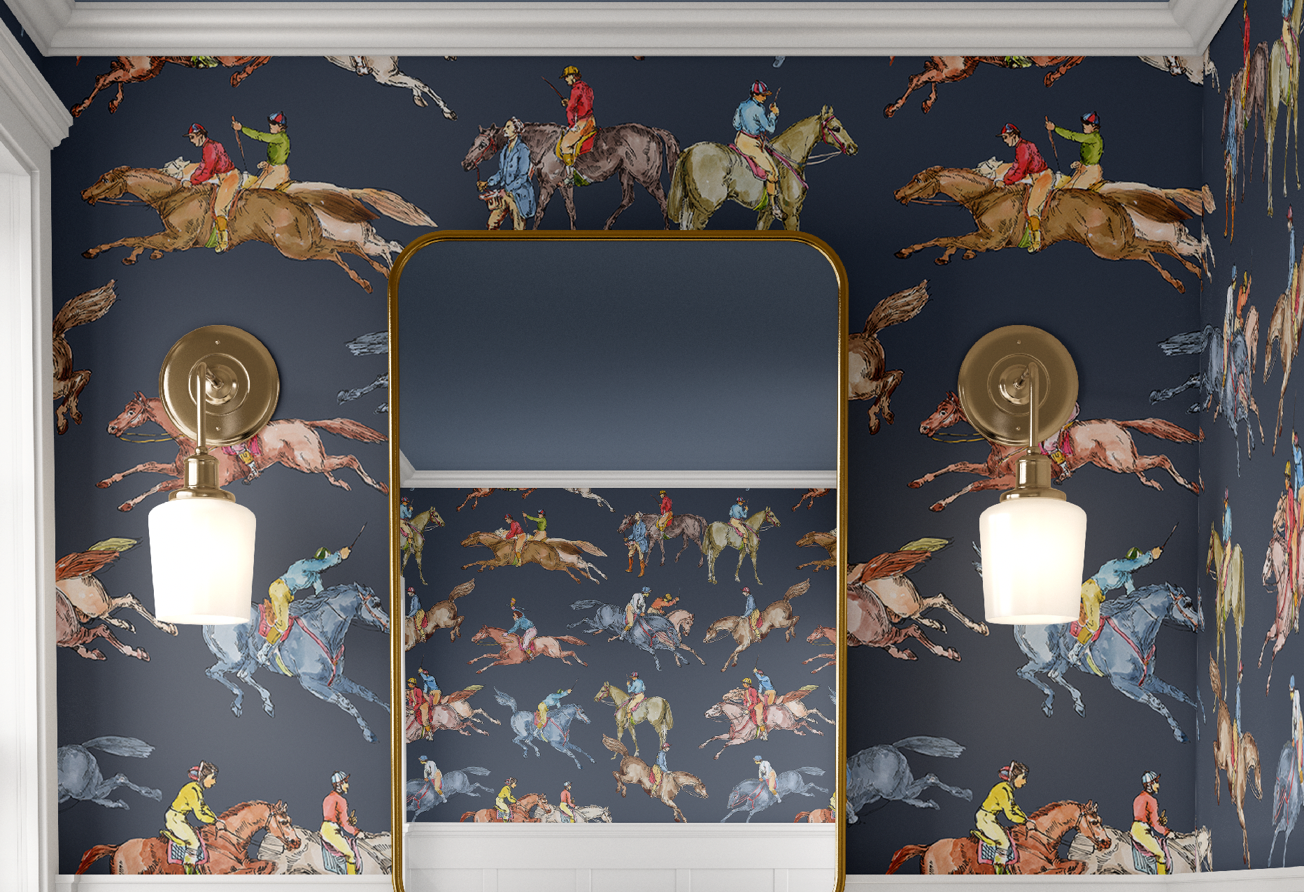 CHELTENHAM WALLPAPER IN ONYX