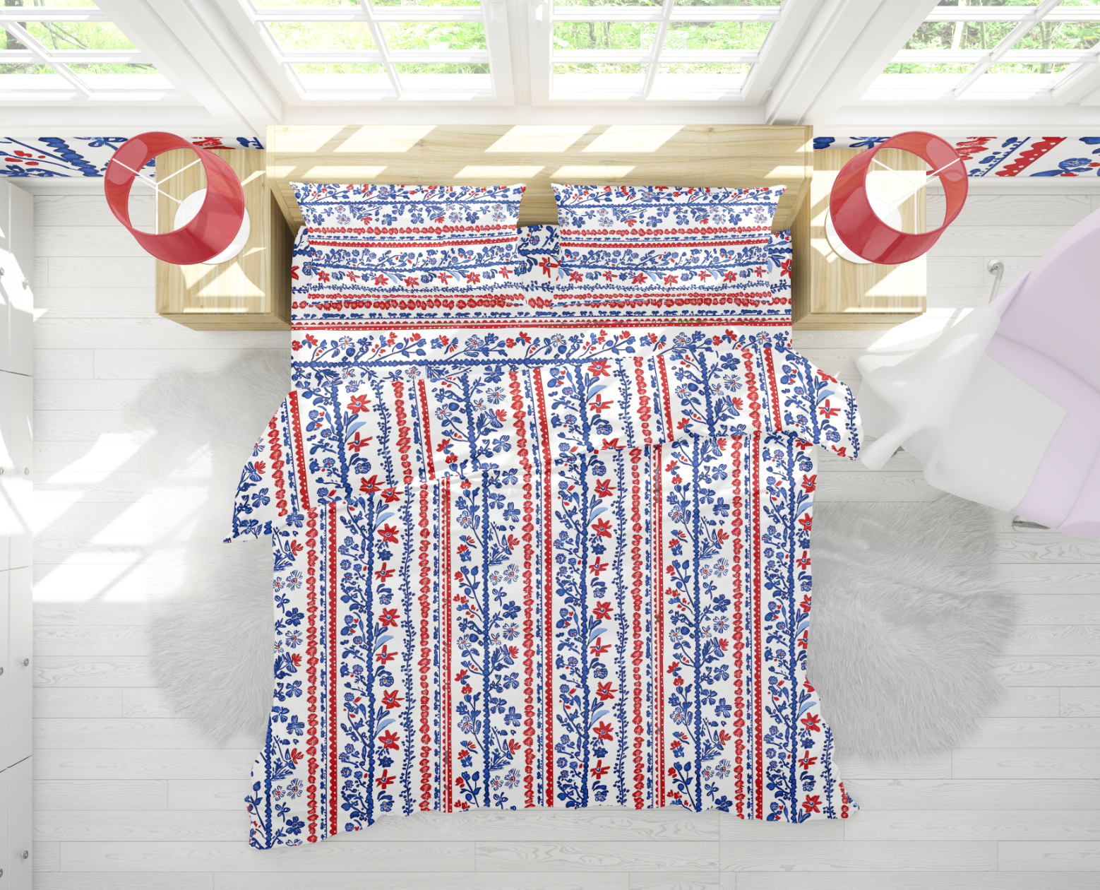 AMERICANA FLORAL DUVET