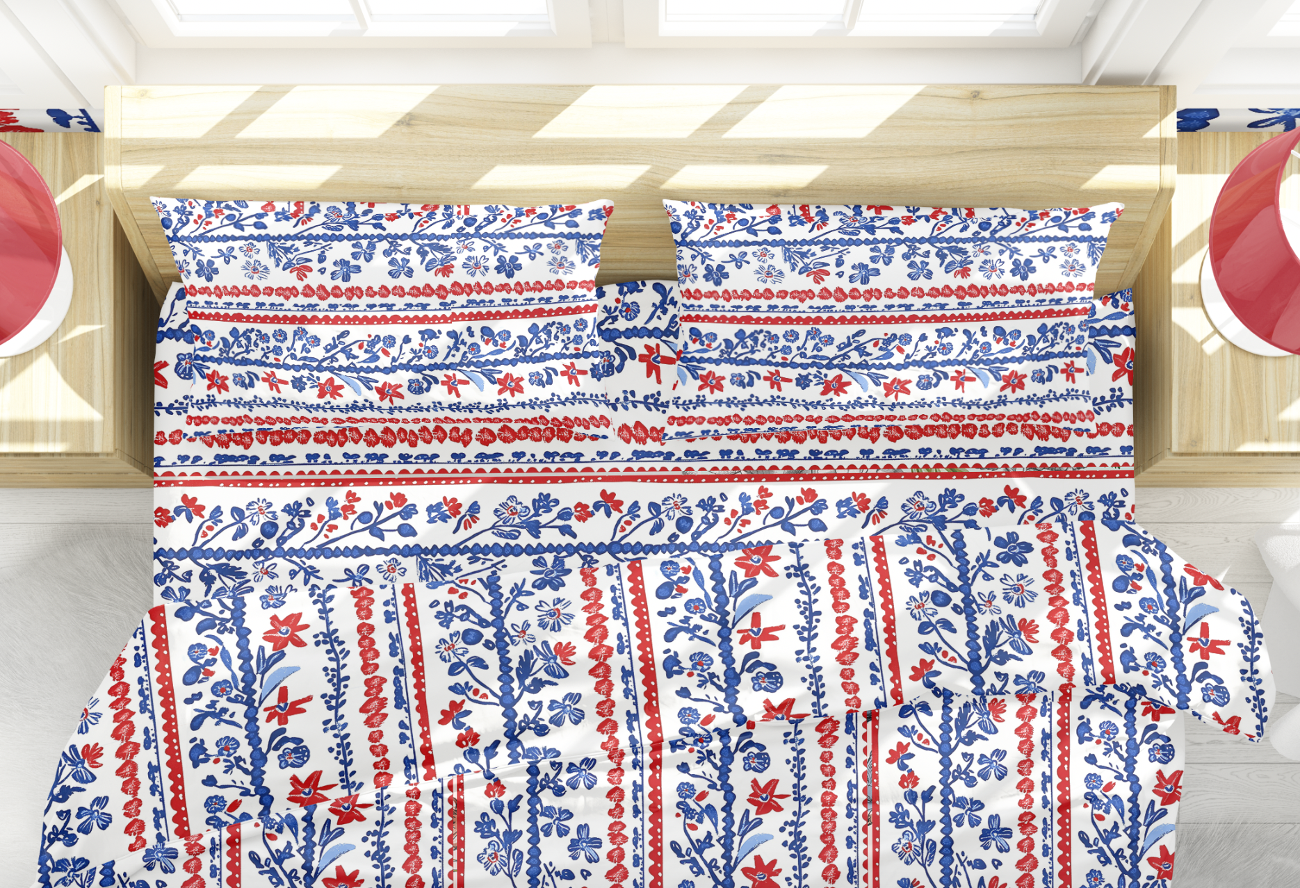 AMERICANA FLORAL DUVET