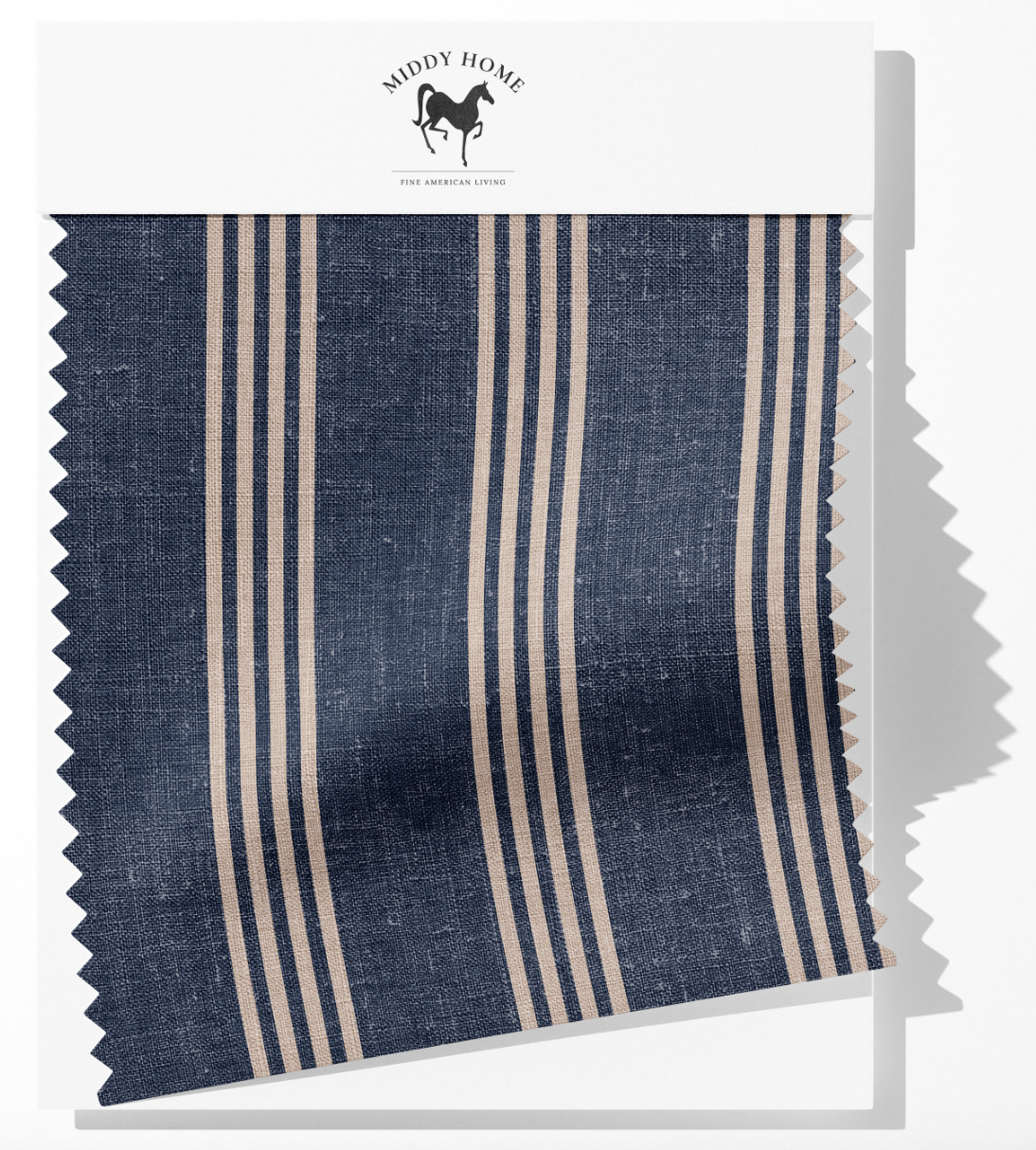 TICKING STRIPE IN INDIGO
