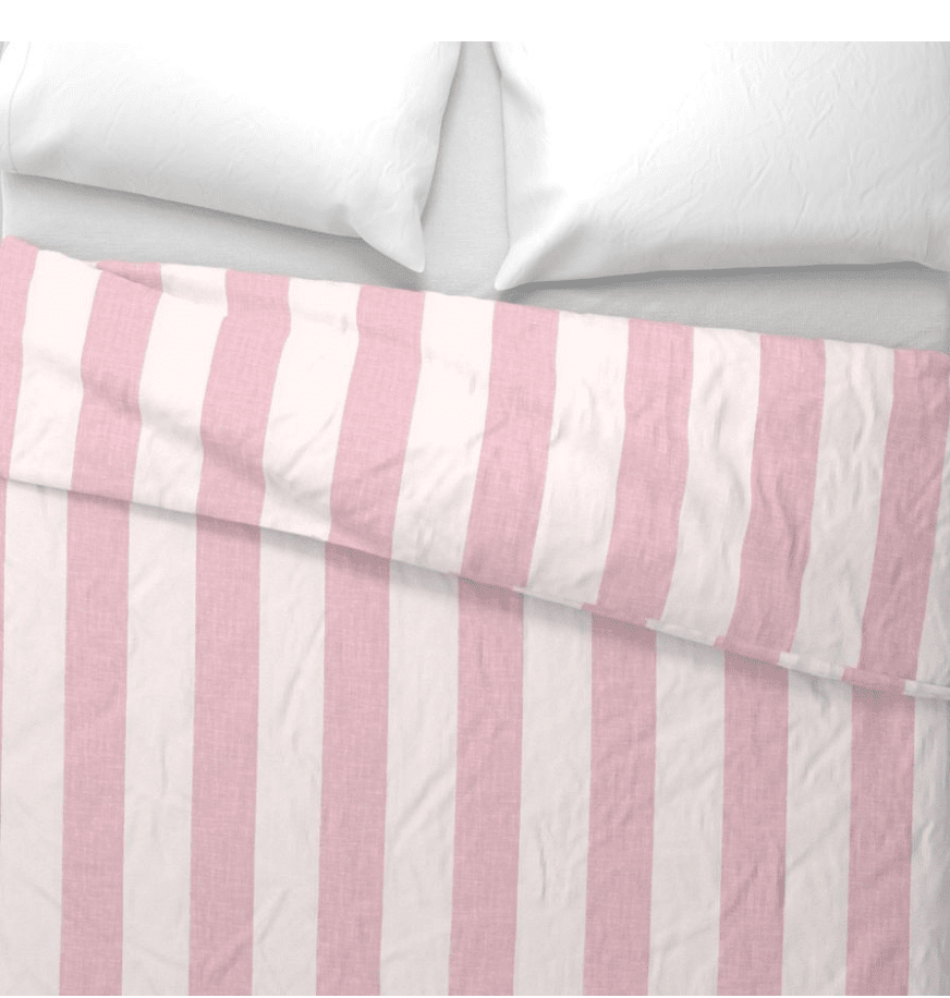 CABANA STRIPE DUVET IN PINK