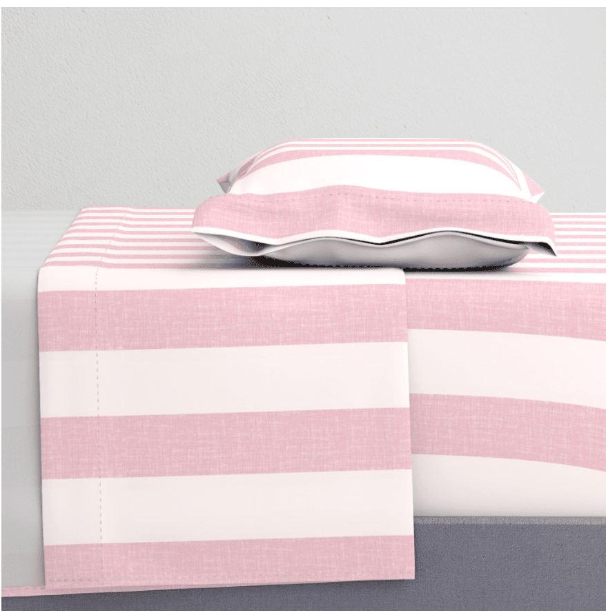 CABANA STRIPE DUVET IN PINK