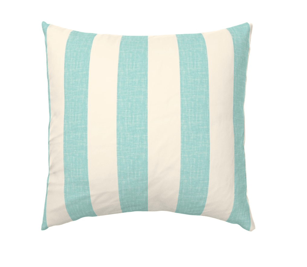 CABANA STRIPE DUVET IN AQUA