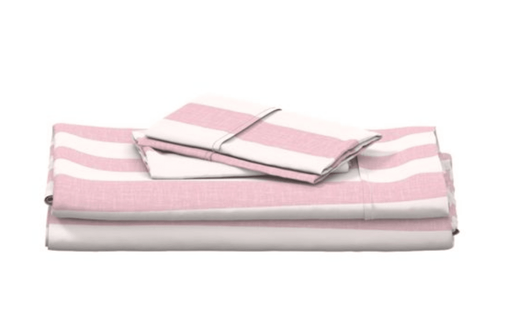 CABANA STRIPE DUVET IN PINK