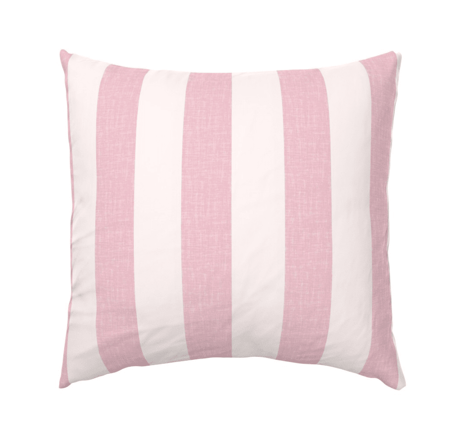 CABANA STRIPE DUVET IN PINK