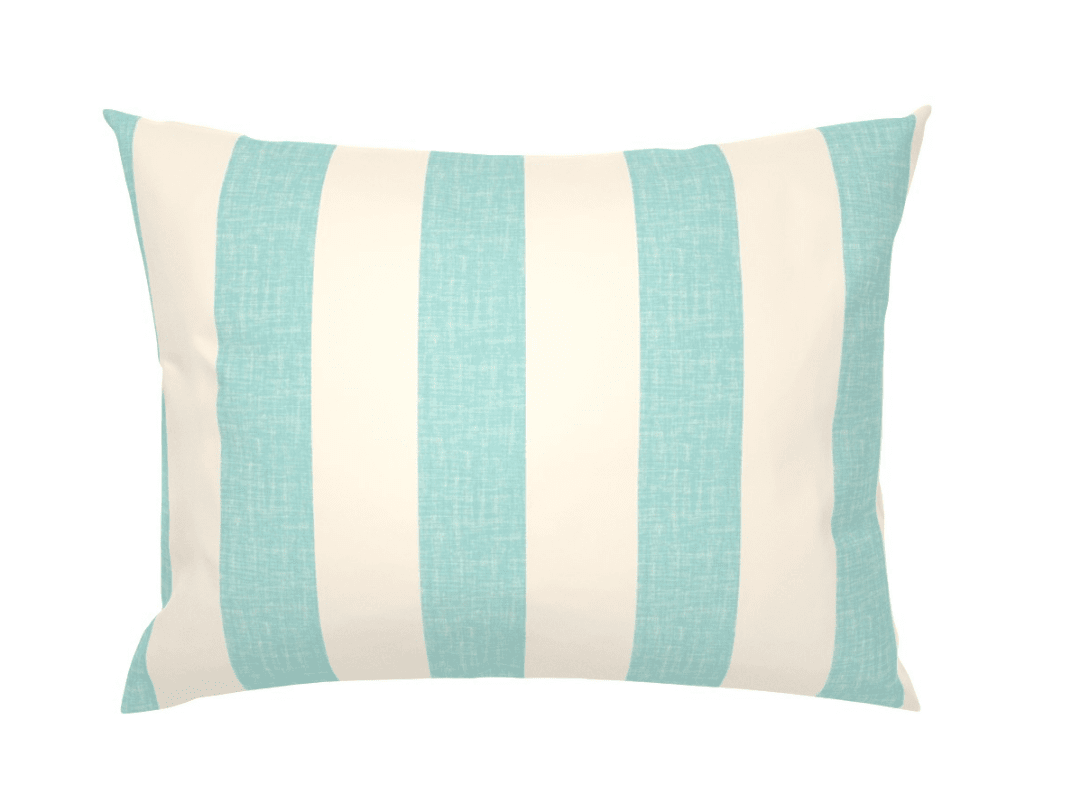 CABANA STRIPE DUVET IN AQUA