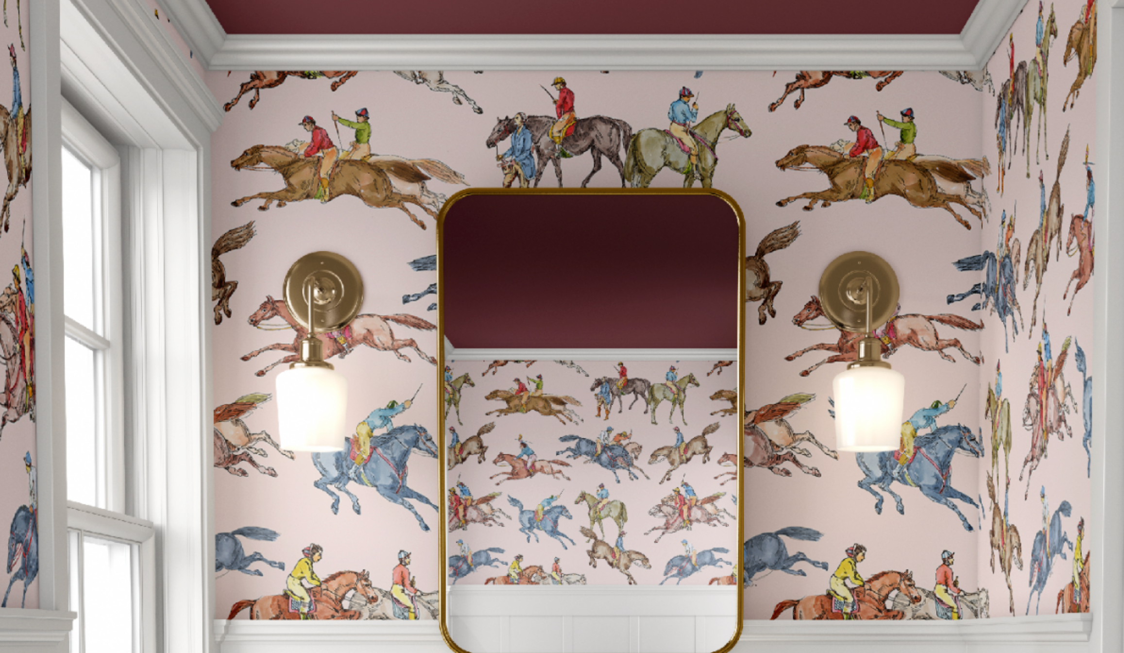 CHELTENHAM WALLPAPER IN BLUSH