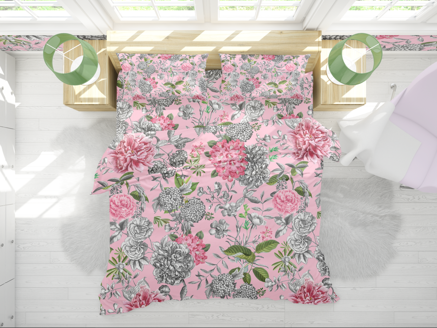 KATHARINE DUVET IN PEONY