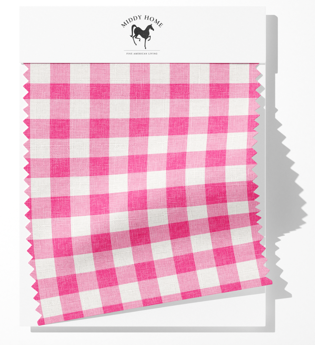 1" GINGHAM FABRIC IN CANDY