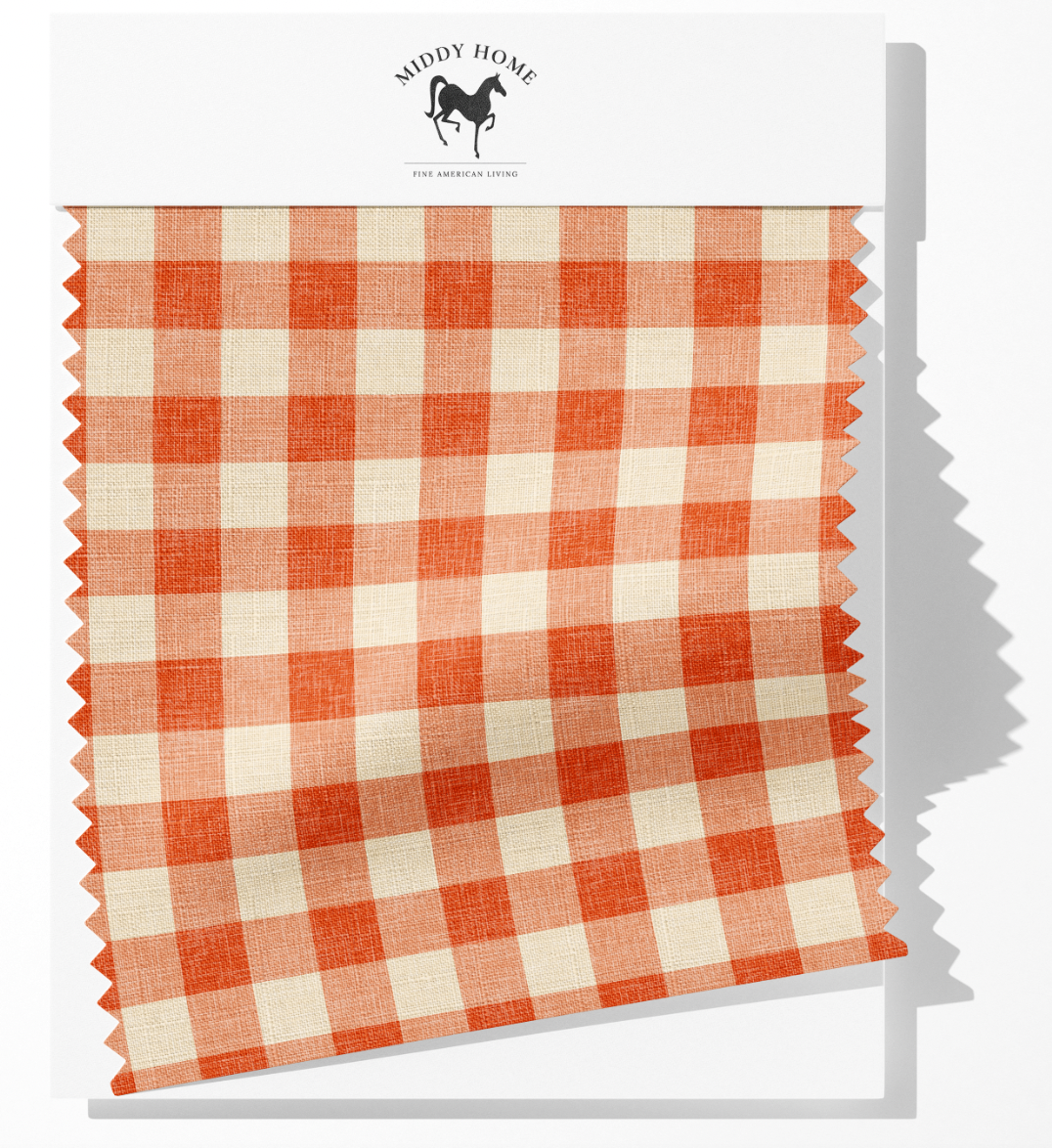 1" INCH GINGHAM IN SPICE