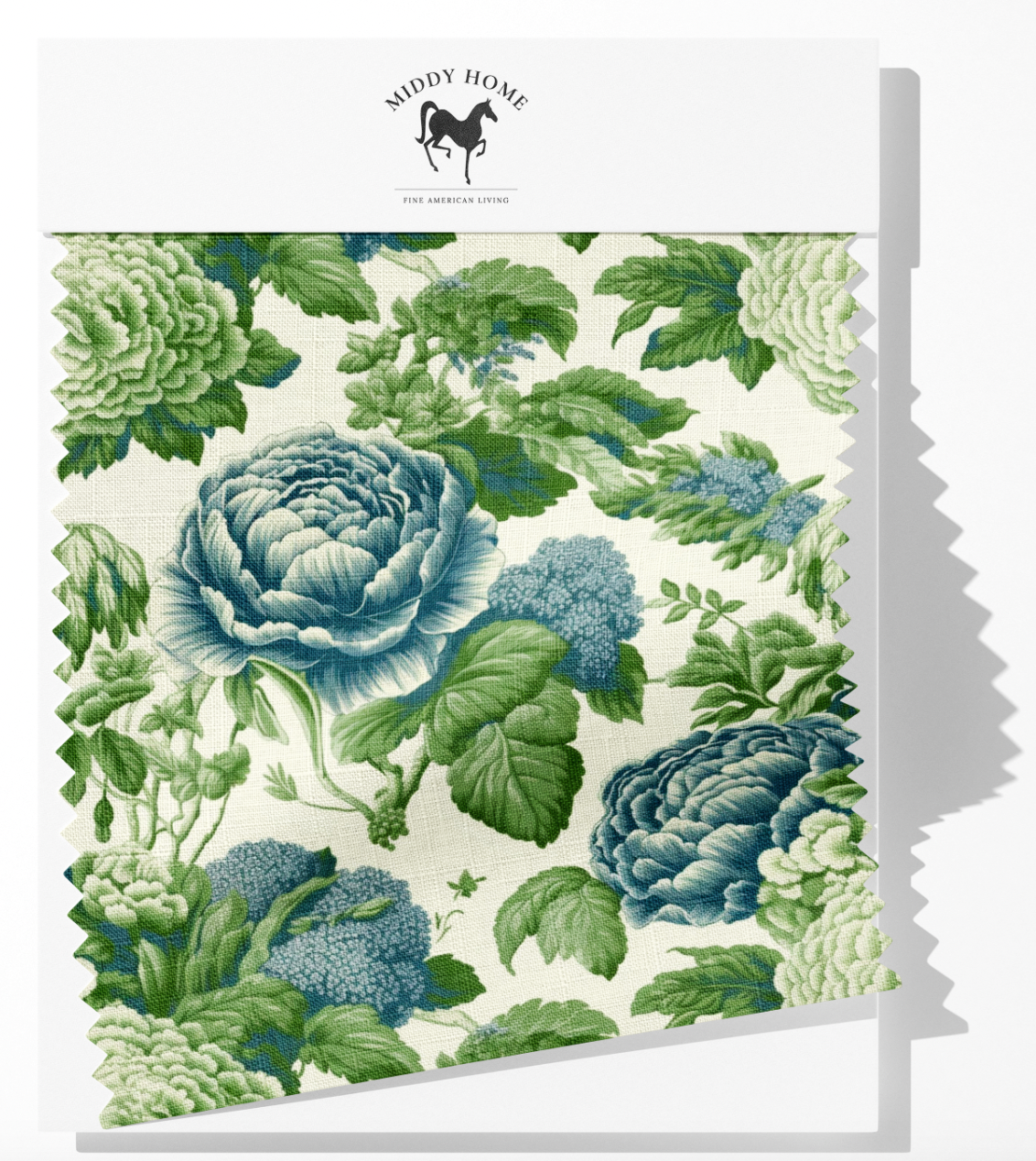 LEAFY GREENS FABRIC IN GARDEN GREEN