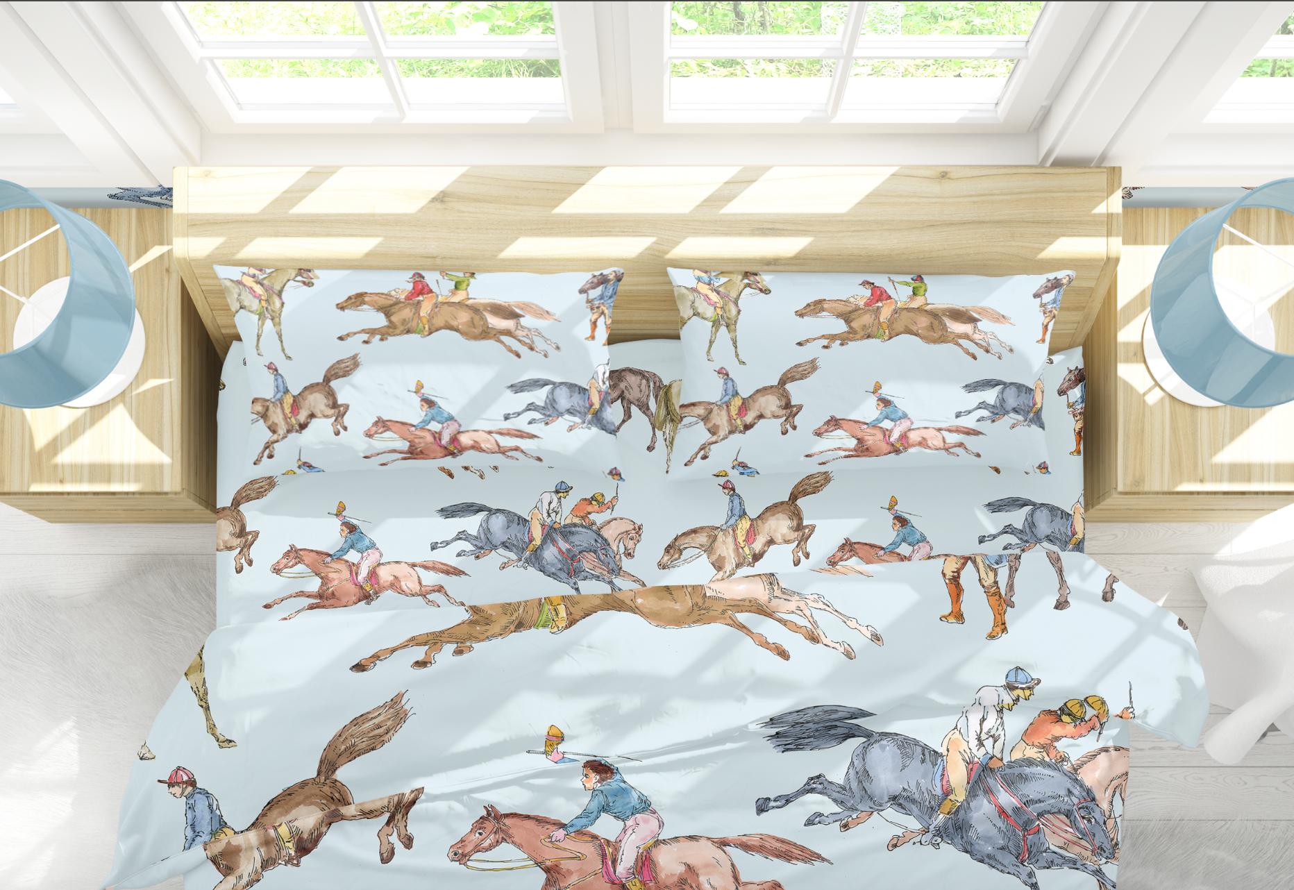 CHELTENHAM DUVET IN ROBINS EGG