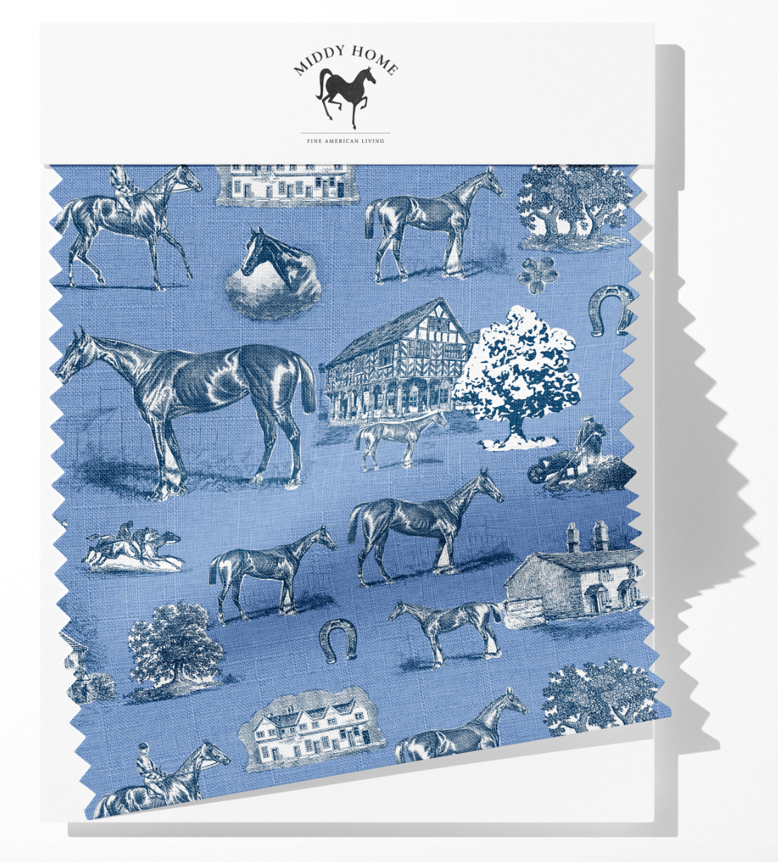COUNTRY LIVING FABRIC IN INDIGO