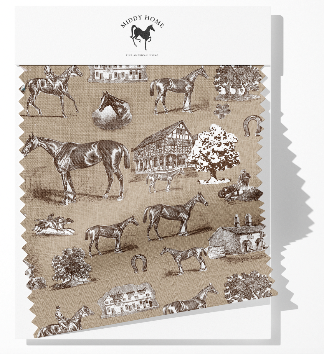 COUNTRY LIVING FABRIC IN MOCHA