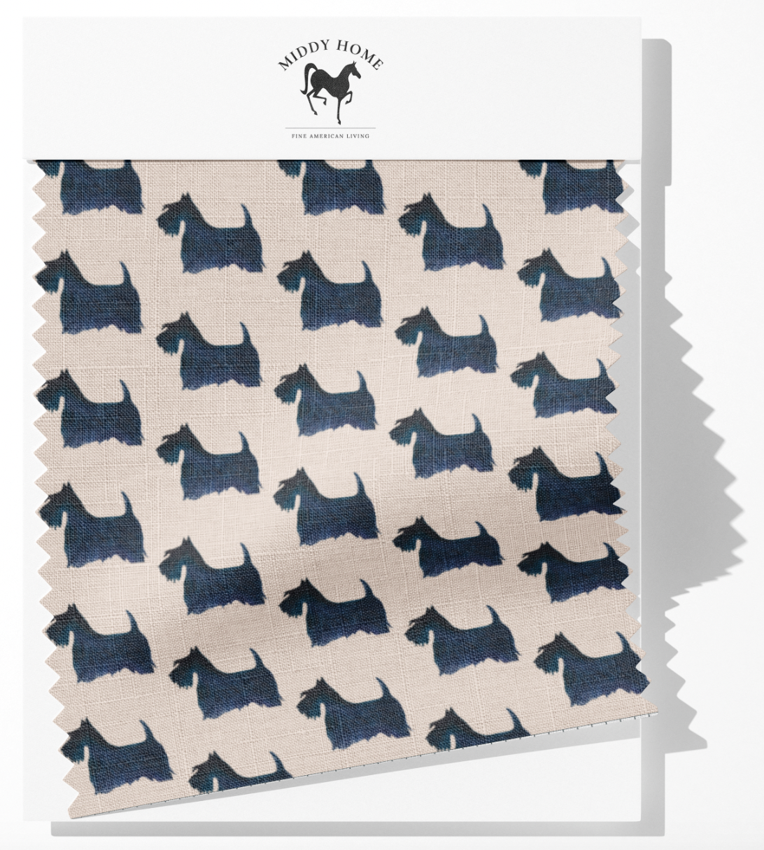 SCOTTIE LOVE IN INDIGO