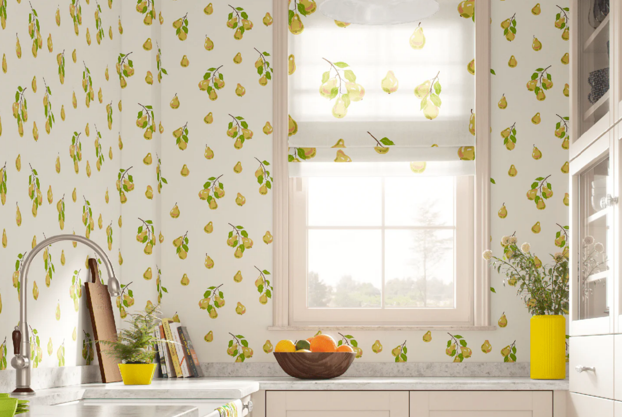 SWEET JANE IN PEAR WALLPAPER