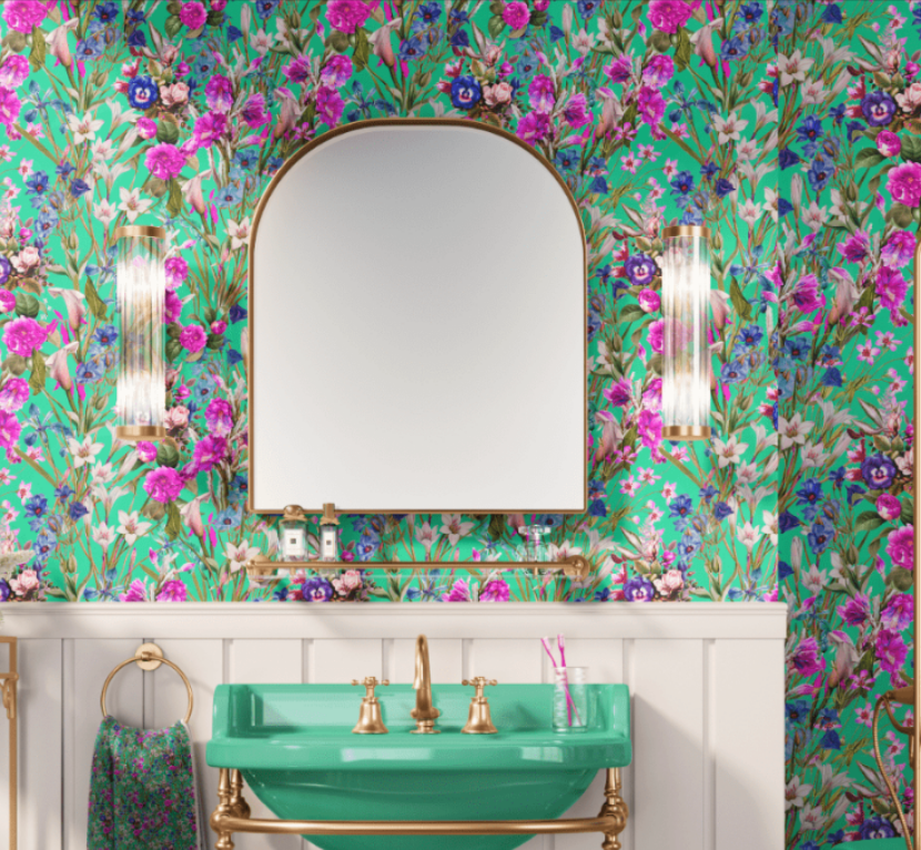 SWEET VIRGINIA WALLPAPER IN MINT