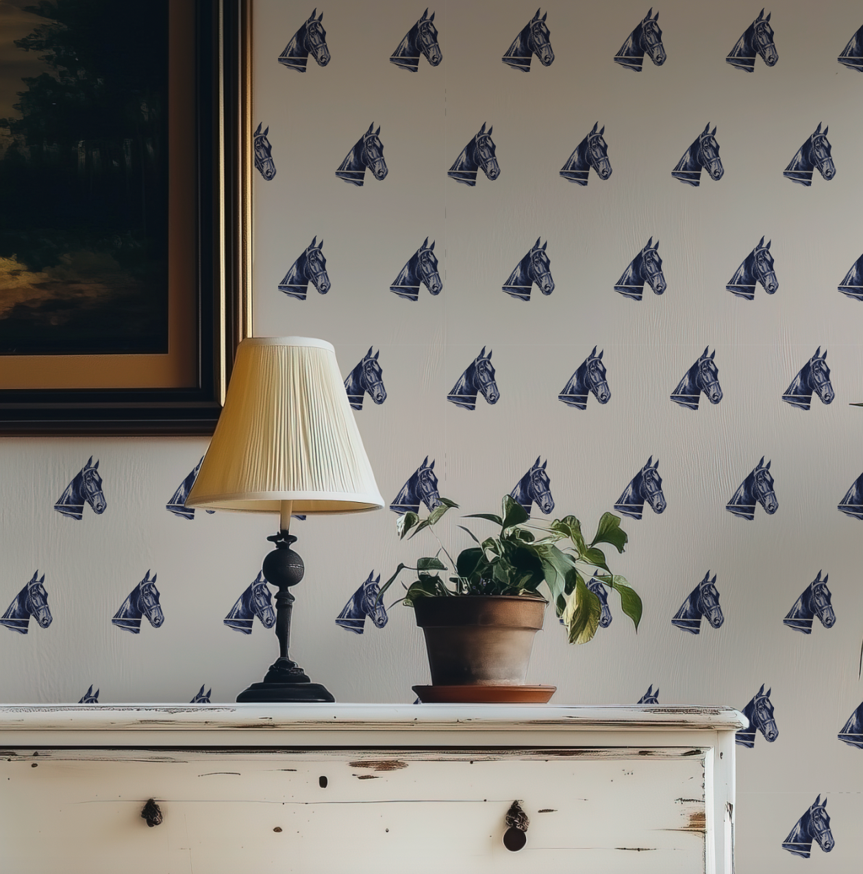 BROADWAY BILL FABRIC IN INDIGO