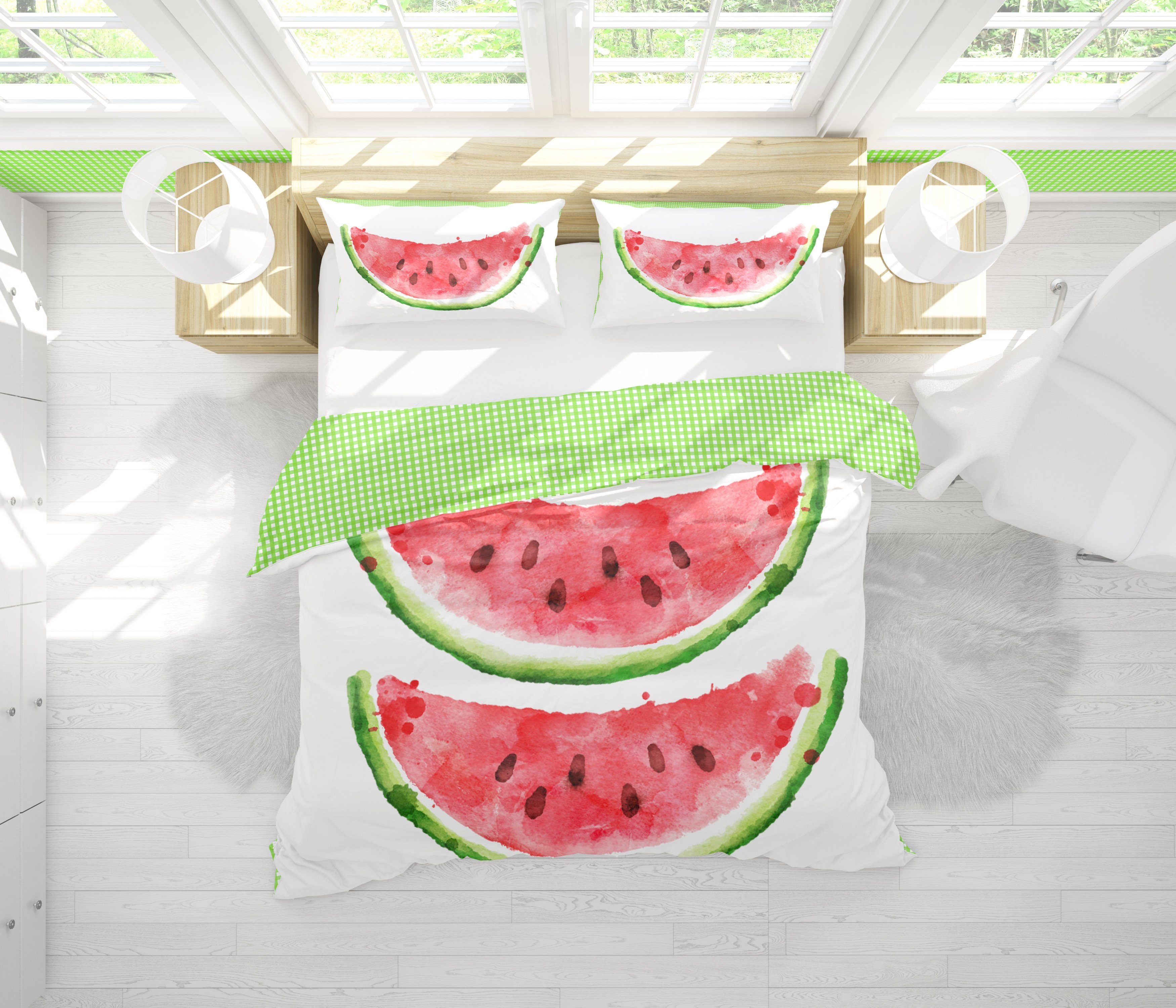 SUMMER LOVE DUVET IN WATERMELON - Middy N' Me